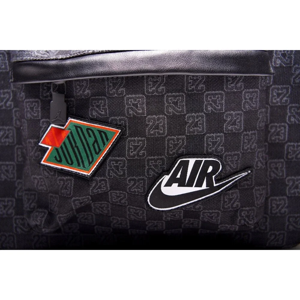 Jordan Air Monogram Backpack 20L Black Bookbag Luxury Bag MA9155-023 Limited